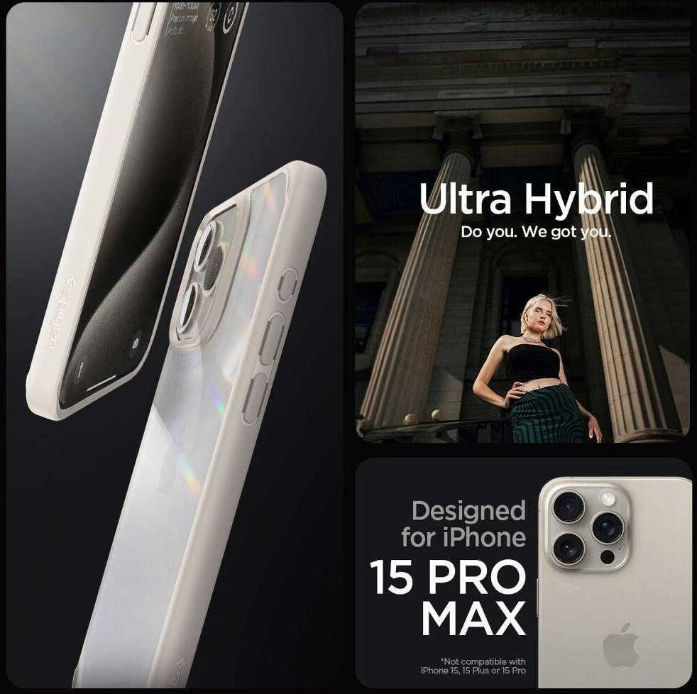 Spigen Liquid Air Apple iPhone 16 Pro – dėklas telefonui titano spalvos