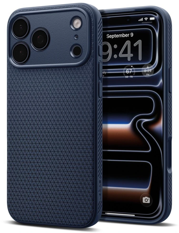 Dėklas SPIGEN case LIQUID AIR for IPHONE 17 Pro Max/ 18 Pro Max navy mėlynas