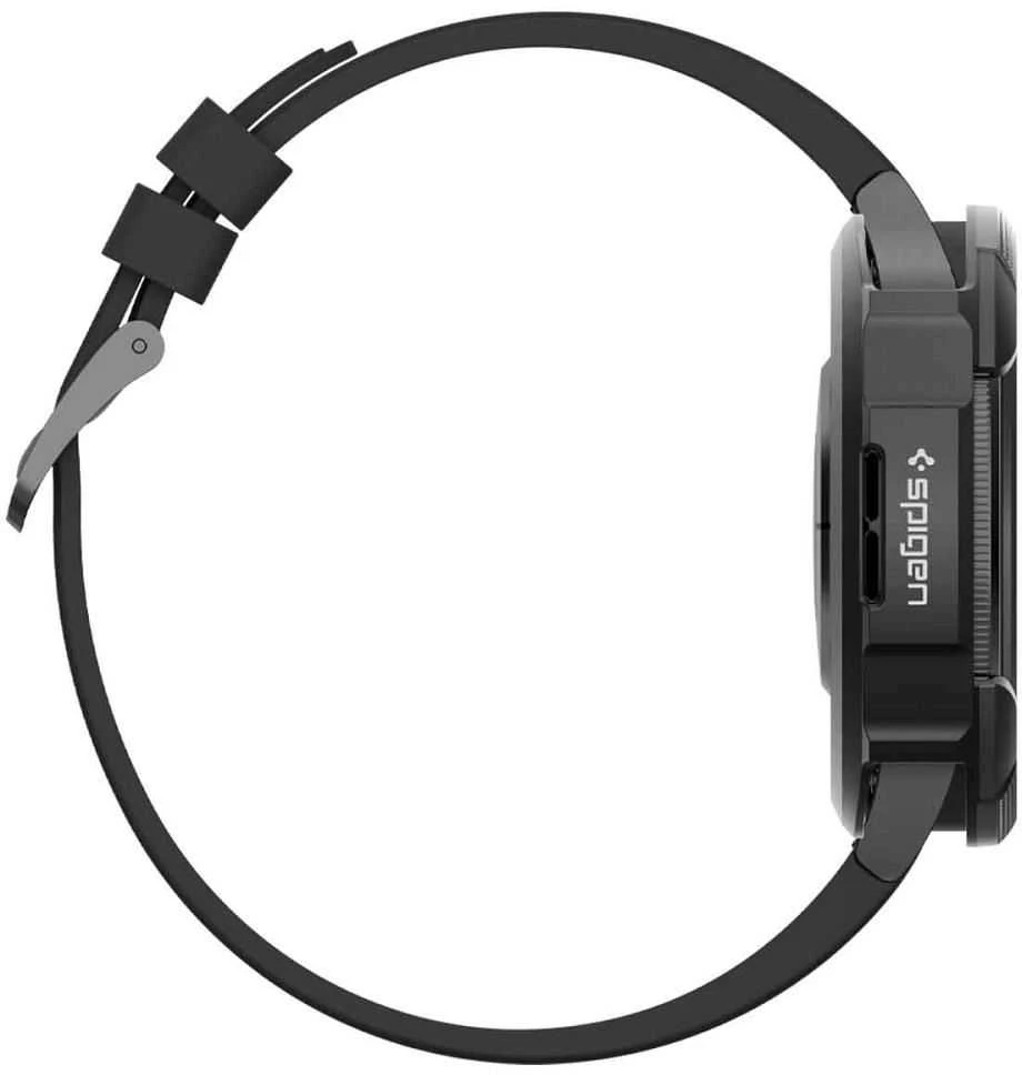 Dėklas Spigen Liquid Air, matinės juodos spalvos – Samsung Galaxy Watch6 Classic 43mm