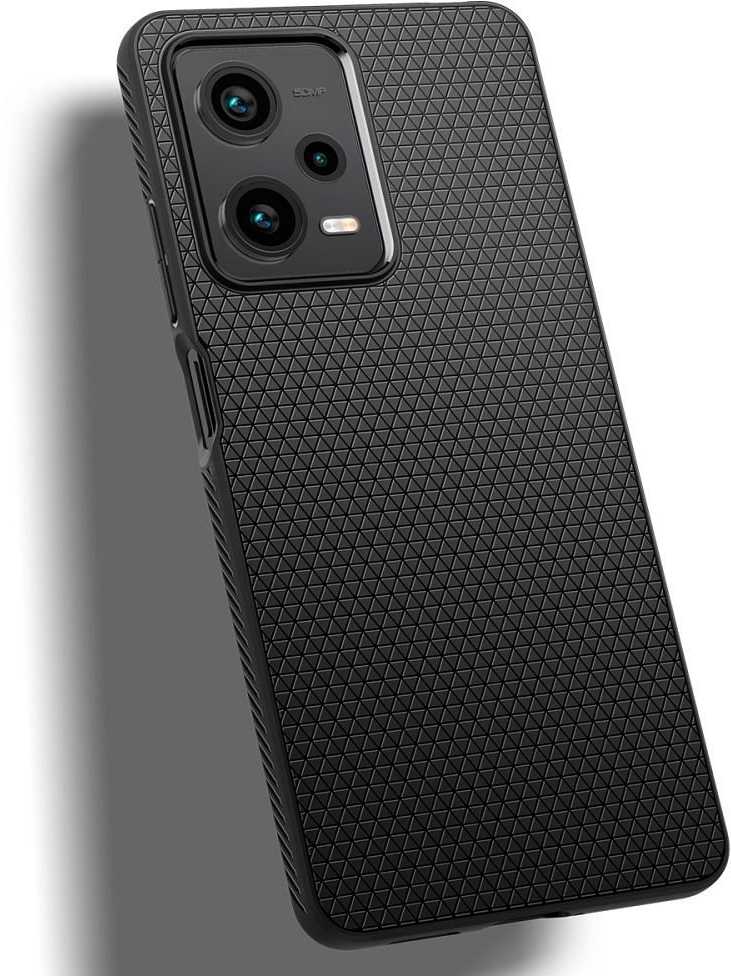 Spigen Liquid Air - dėklas skirtas Xiaomi Redmi Note 12 Pro 5G / POCO X5 Pro 5G Juodas