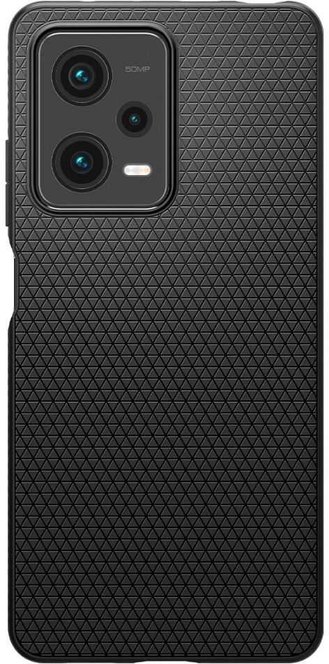 Spigen Liquid Air - dėklas skirtas Xiaomi Redmi Note 12 Pro 5G / POCO X5 Pro 5G Juodas
