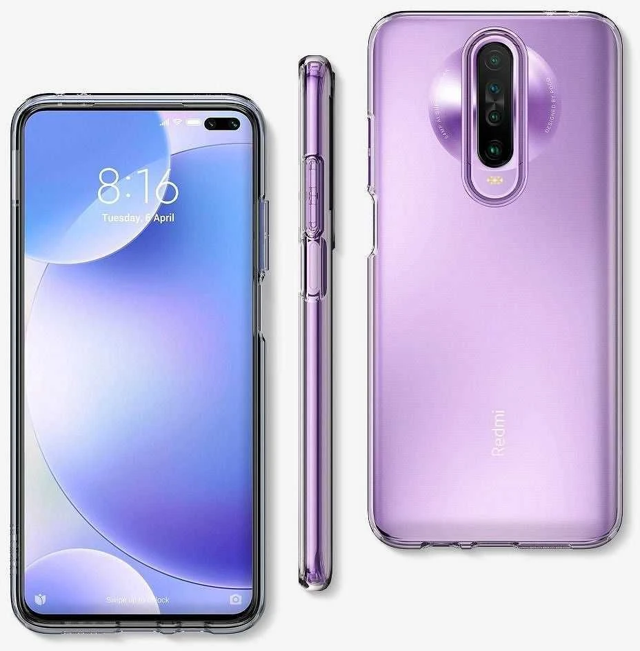 „Spigen“ skystųjų kristalų dėklas „Xiaomi PocophoneX2“ / „Redmi K30 Crystal Clear“ ACS00698