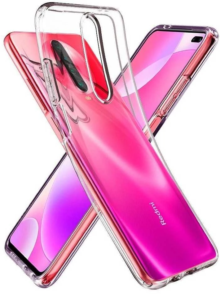 „Spigen“ skystųjų kristalų dėklas „Xiaomi PocophoneX2“ / „Redmi K30 Crystal Clear“ ACS00698