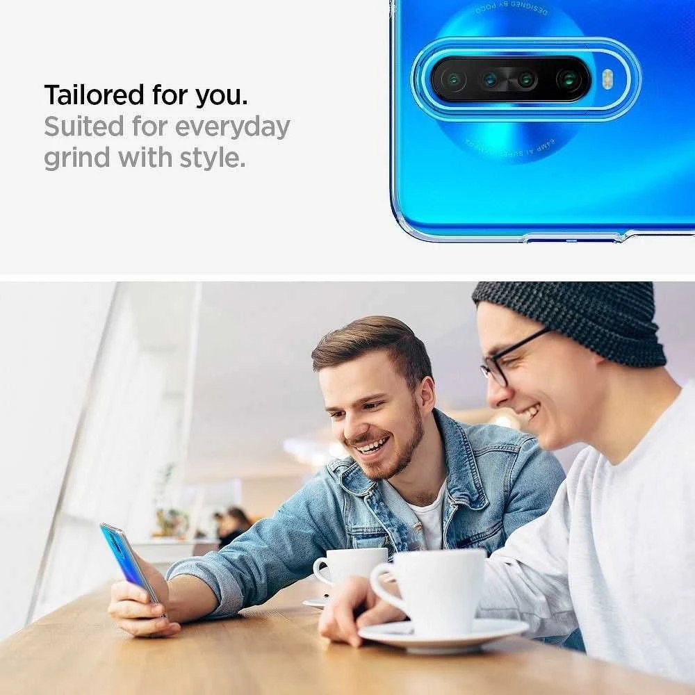 „Spigen“ skystųjų kristalų dėklas „Xiaomi PocophoneX2“ / „Redmi K30 Crystal Clear“ ACS00698