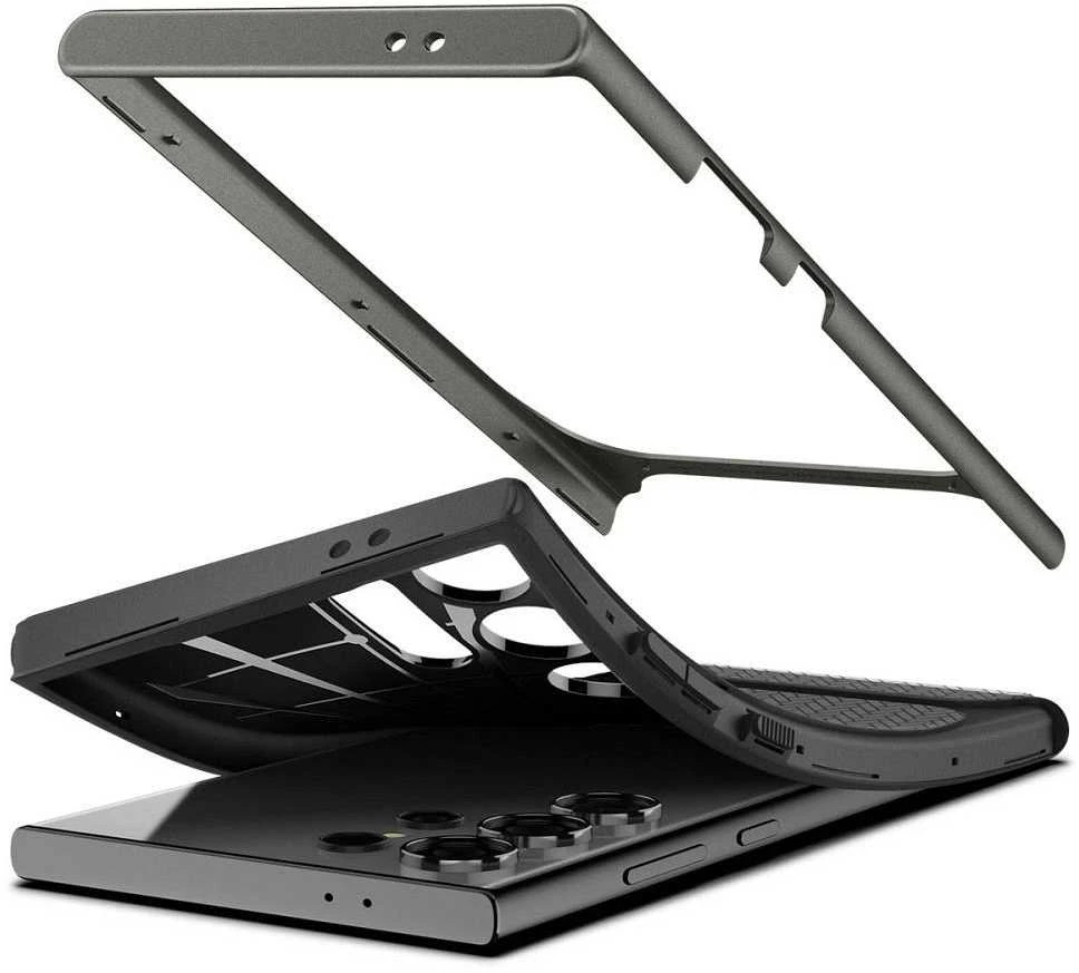 Dėklas Samsung Galaxy S24 Ultra Spigen Neo Hybrid Gunmetal