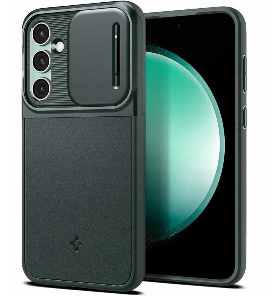 Spigen Optik Armor dėklas skirtas Samsung Galaxy S23 FE, spalva - Abyss Green