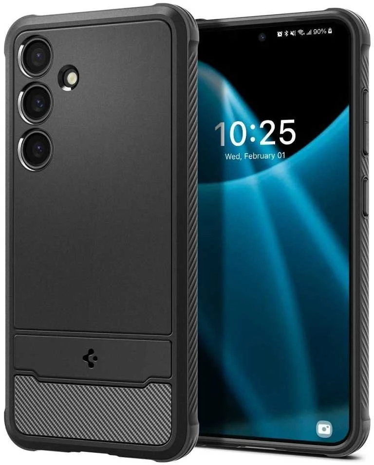 Samsung Galaxy S24 Spigen Rugged Armor Matte dėklas telefonui juodos spalvos