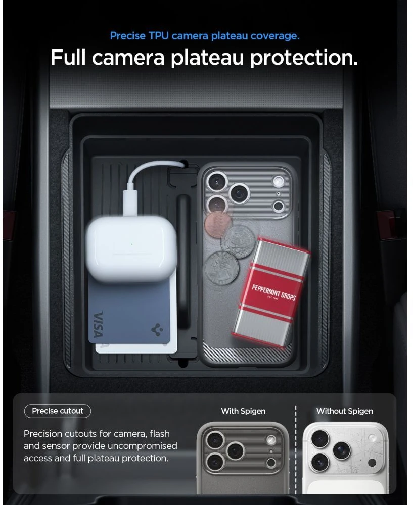 Dėklas Spigen Rugged Armor MagSafe Case for iPhone 18 Pro / 17 Pro - Gray