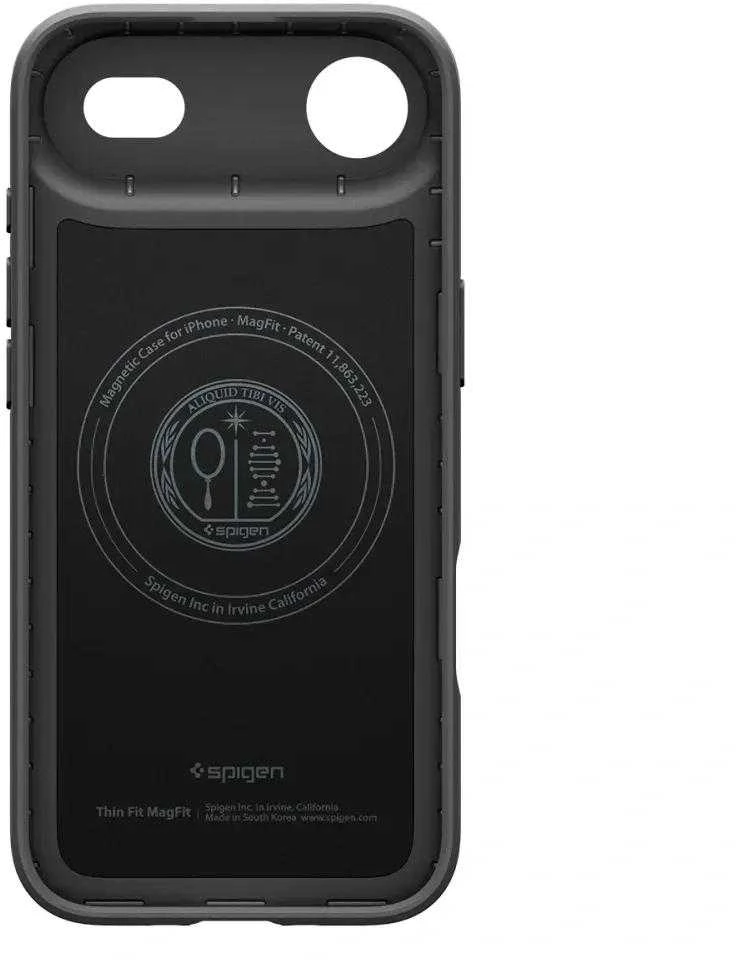 Spigen Thin Fit MagSafe dėklas skirtas Apple iPhone 17 Air – juodos spalvos