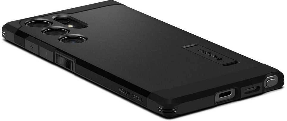 Samsung Galaxy S24 Ultra Spigen Tough Armor dėklas telefonui juodos spalvos