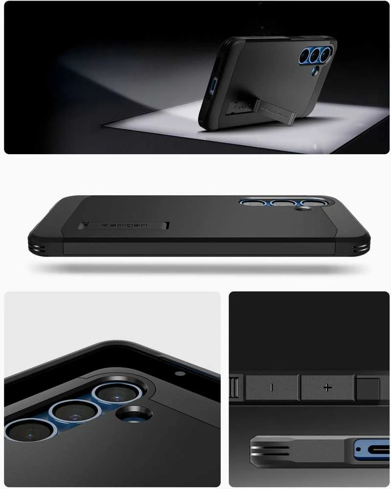 Spigen Tough Armor MagSafe – dėklas skirtas Samsung Galaxy S25+ Juodas