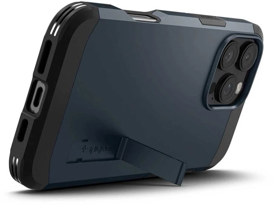 Dėklas „Spigen Tough Armor MagSafe“, metalinis skalūno spalvos – „Apple iPhone 16 Pro“