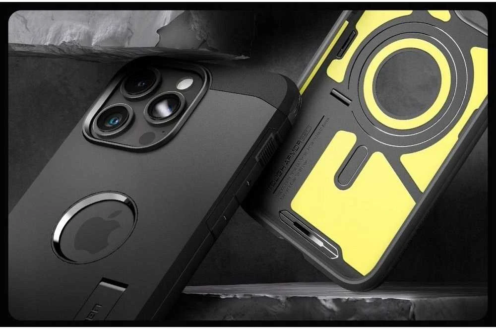 Spigen Tough Armor Mag MagSafe – dėklas skirtas iPhone 16 Pro Max Juodas