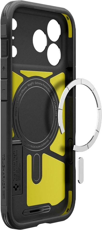 Dėklas Spigen Tough Armor MagSafe case for iPhone 18 Pro / 17 Pro - juodas