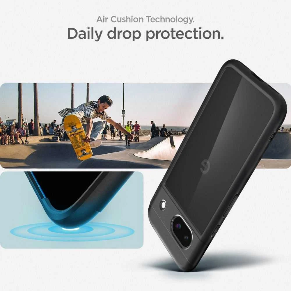 Spigen Ultra Hybrid dėklas skirtas Google Pixel 8a, spalva - Matte Black