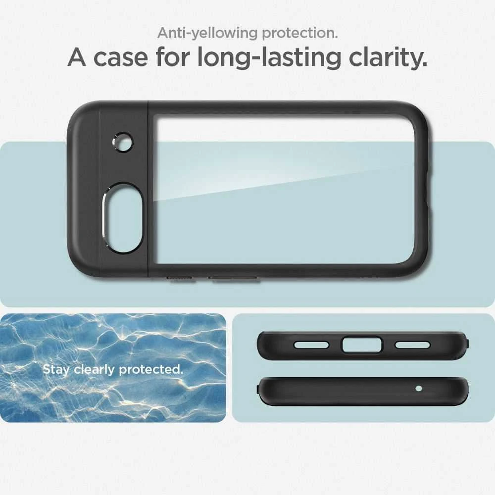 Spigen Ultra Hybrid dėklas skirtas Google Pixel 8a, spalva - Matte Black