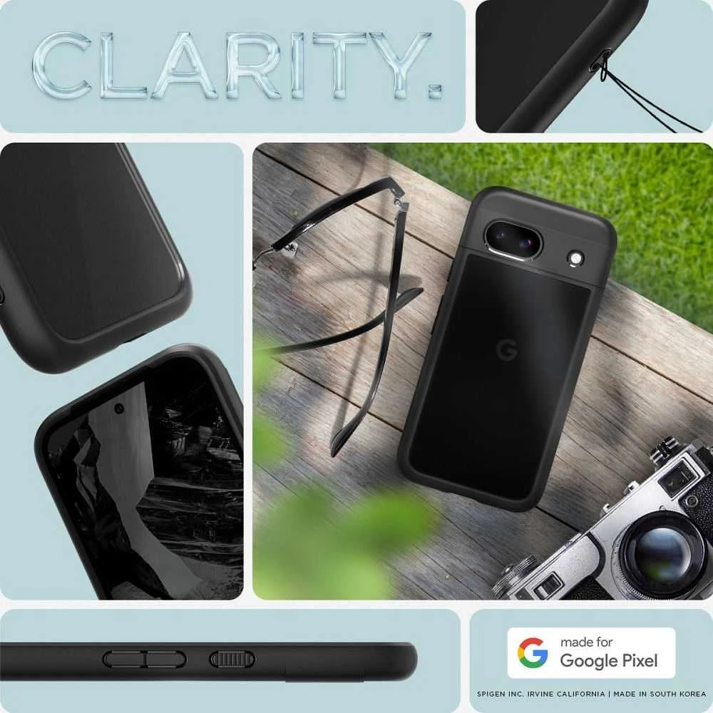 Spigen Ultra Hybrid dėklas skirtas Google Pixel 8a, spalva - Matte Black