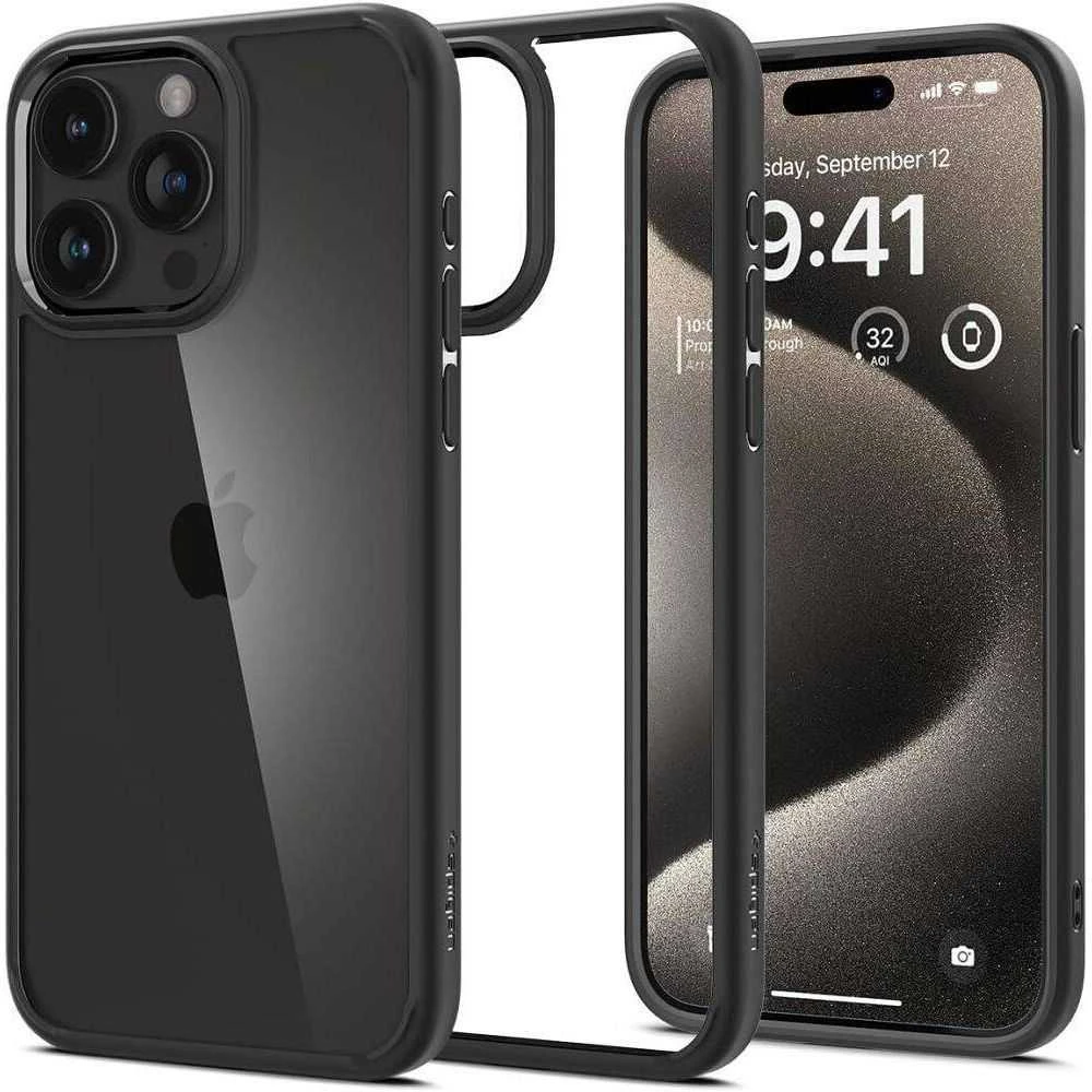Spigen Ultra Hybrid Apple iPhone 16 Pro Max – dėklas telefonui juodos matinės spalvos