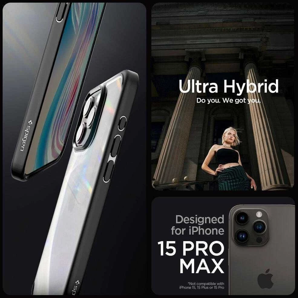 Spigen Ultra Hybrid Apple iPhone 16 Pro Max – dėklas telefonui juodos matinės spalvos