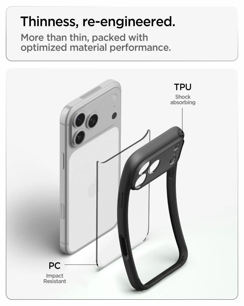 Dėklas SPIGEN case ULTRA HYBRID for IPHONE 18 Pro Max / 17 Pro Max matte juodas