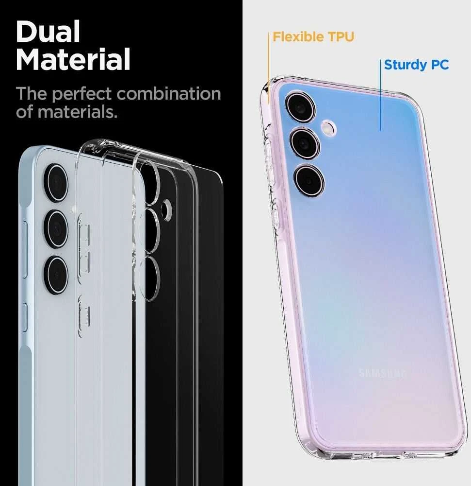 Samsung Galaxy A55 5G Spigen Ultra Hybrid Crystal dėklas telefonui skaidrus