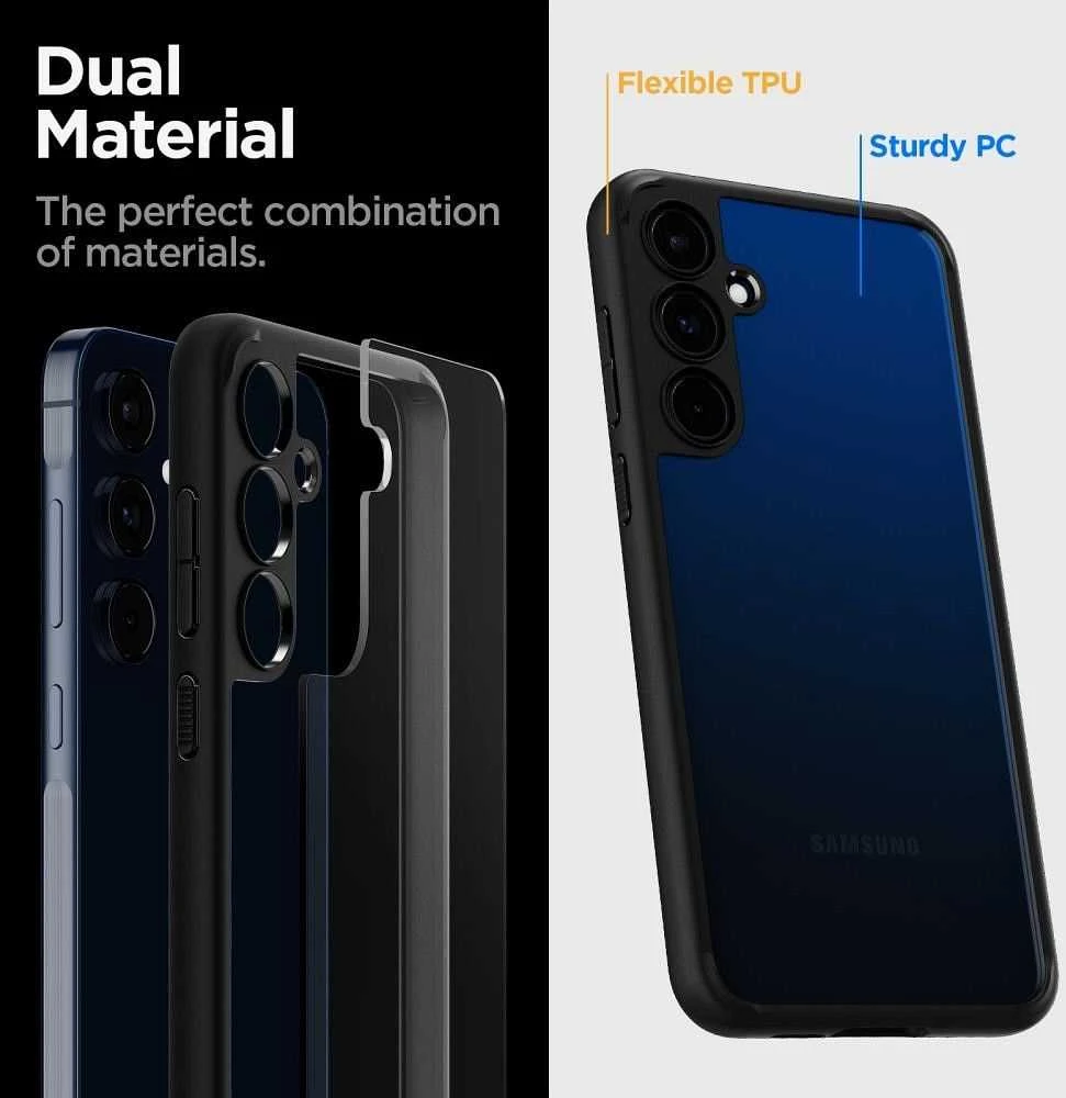 Dėklas SPIGEN ULTRA HYBRID GALAXY A55 5G MATTE Juodas