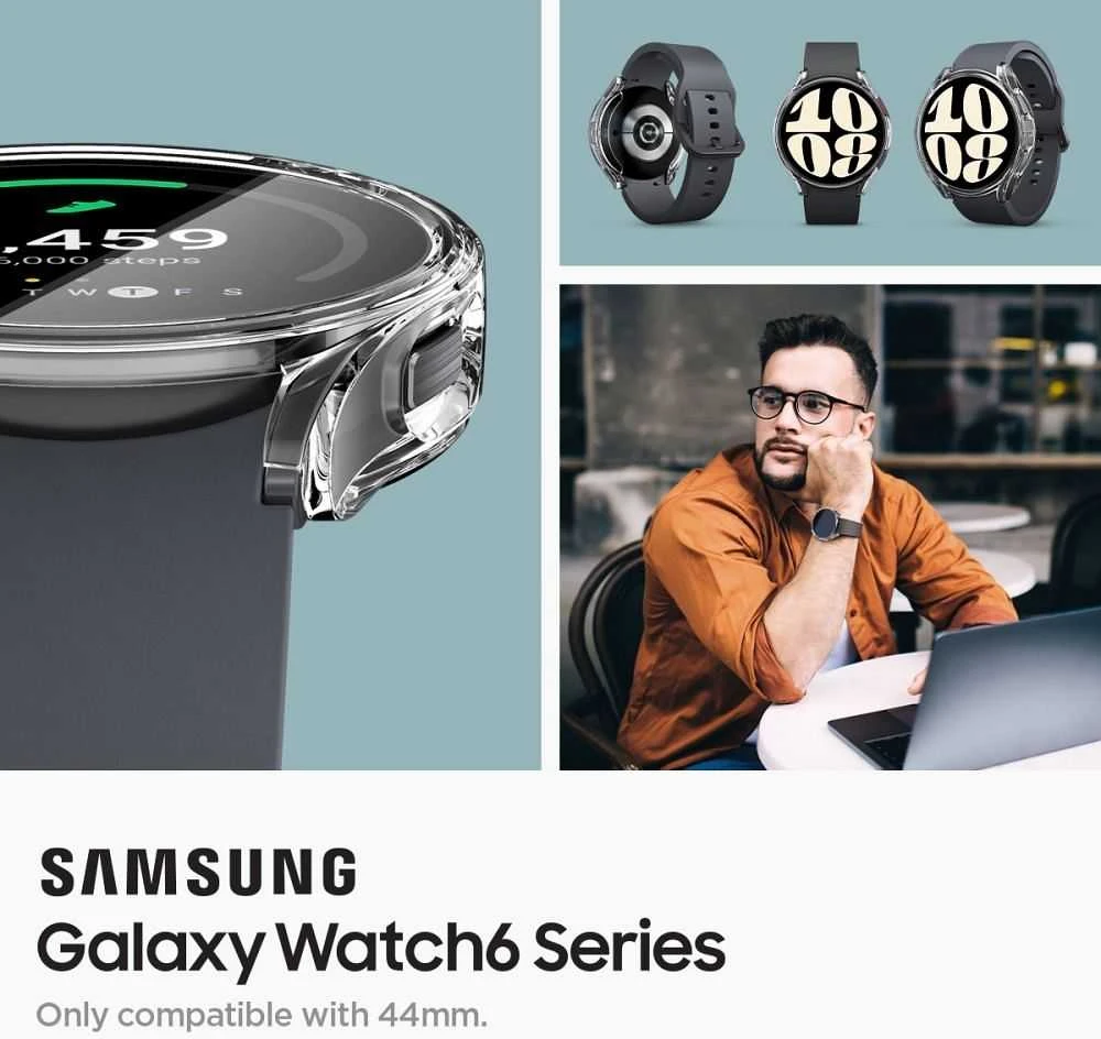 Spigen Ultra Hybrid Samsung Galaxy Watch 6 44mm skaidrus dėklas ACS06497
