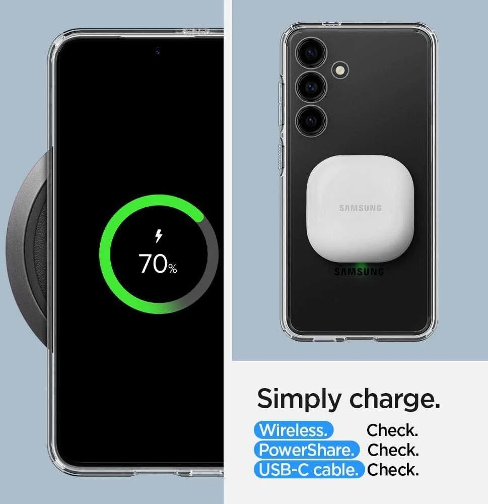 Samsung Galaxy S24 Plus Spigen Ultra Hybrid Crystal dėklas telefonui skaidrus