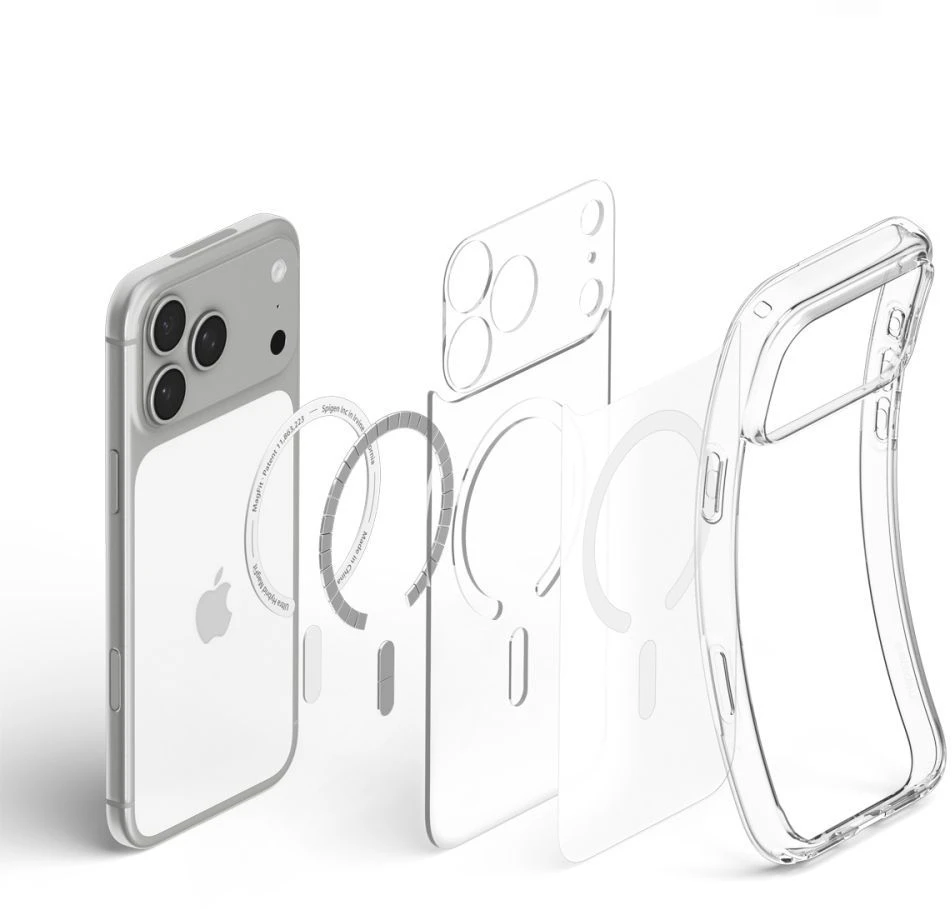 Dėklas Spigen Ultra Hybrid MagSafe case for iPhone 18 Pro / 17 Pro - frost baltas