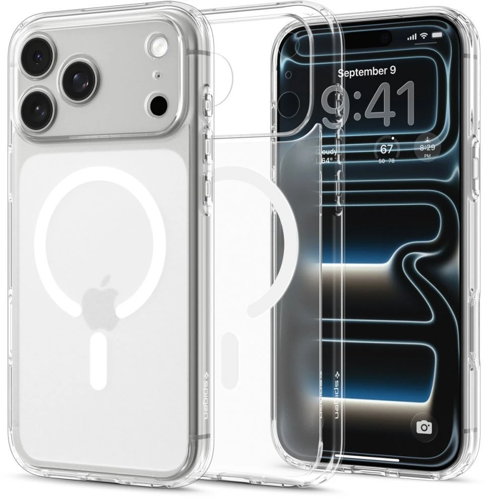 Dėklas Spigen Ultra Hybrid MagSafe case for iPhone 18 Pro / 17 Pro - frost baltas