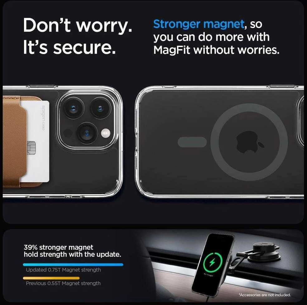 Spigen Ultra Hybrid Mag MagSafe Apple iPhone 16 Pro Max – dėklas telefonui pilkos spalvos
