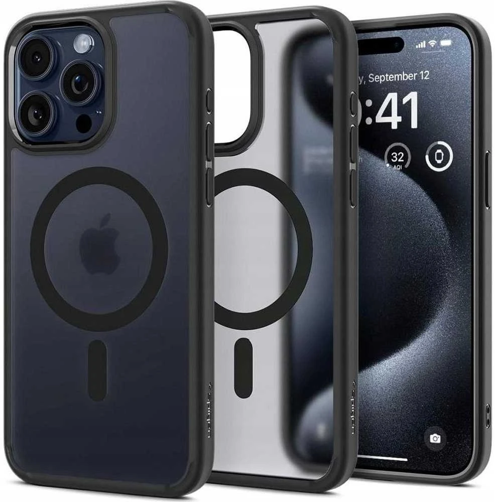 Spigen Ultra Hybrid Mag MagSafe Apple iPhone 16 Pro Max – dėklas telefonui juodos spalvos