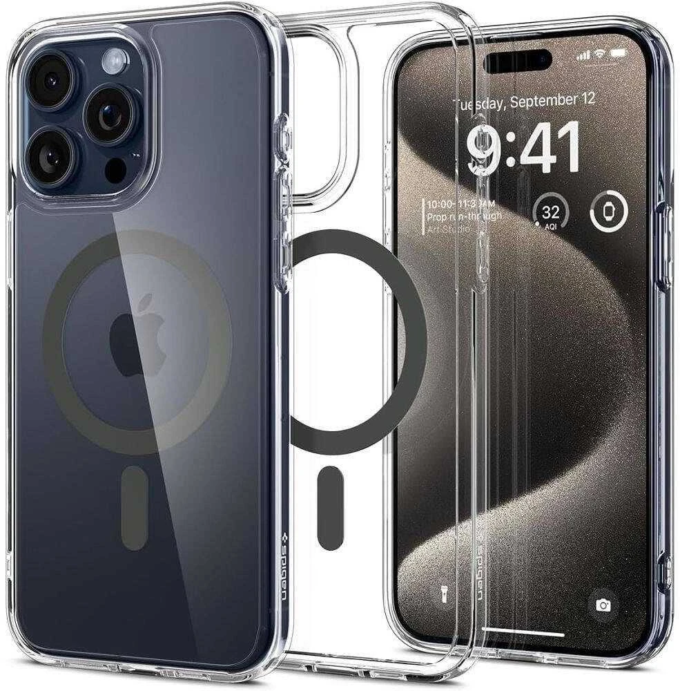 Spigen Ultra Hybrid Mag MagSafe Apple iPhone 16 Pro Max – dėklas telefonui pilkos spalvos