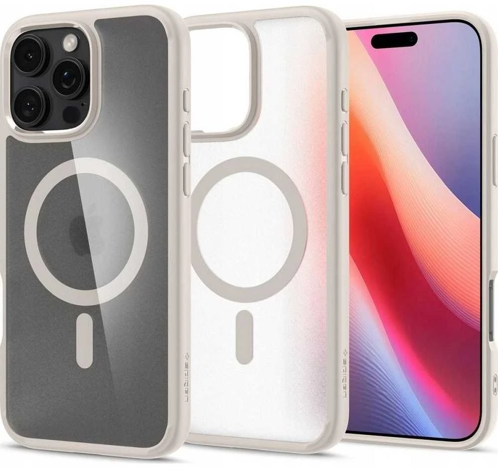 Spigen Ultra Hybrid Mag MagSafe – dėklas skirtas Apple iPhone 16 Pro Frost Natural Titanium