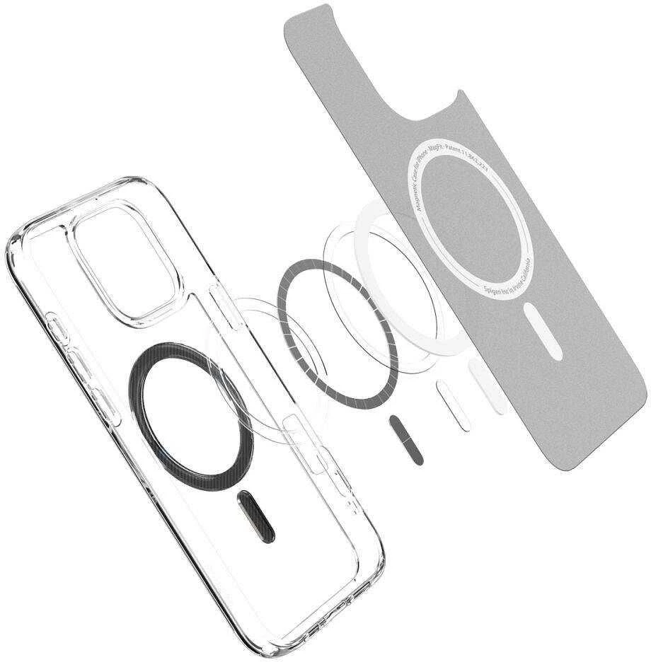 Spigen Ultra Hybrid Mag MagSafe – dėklas skirtas Apple iPhone 16 Pro Carbon Fiber