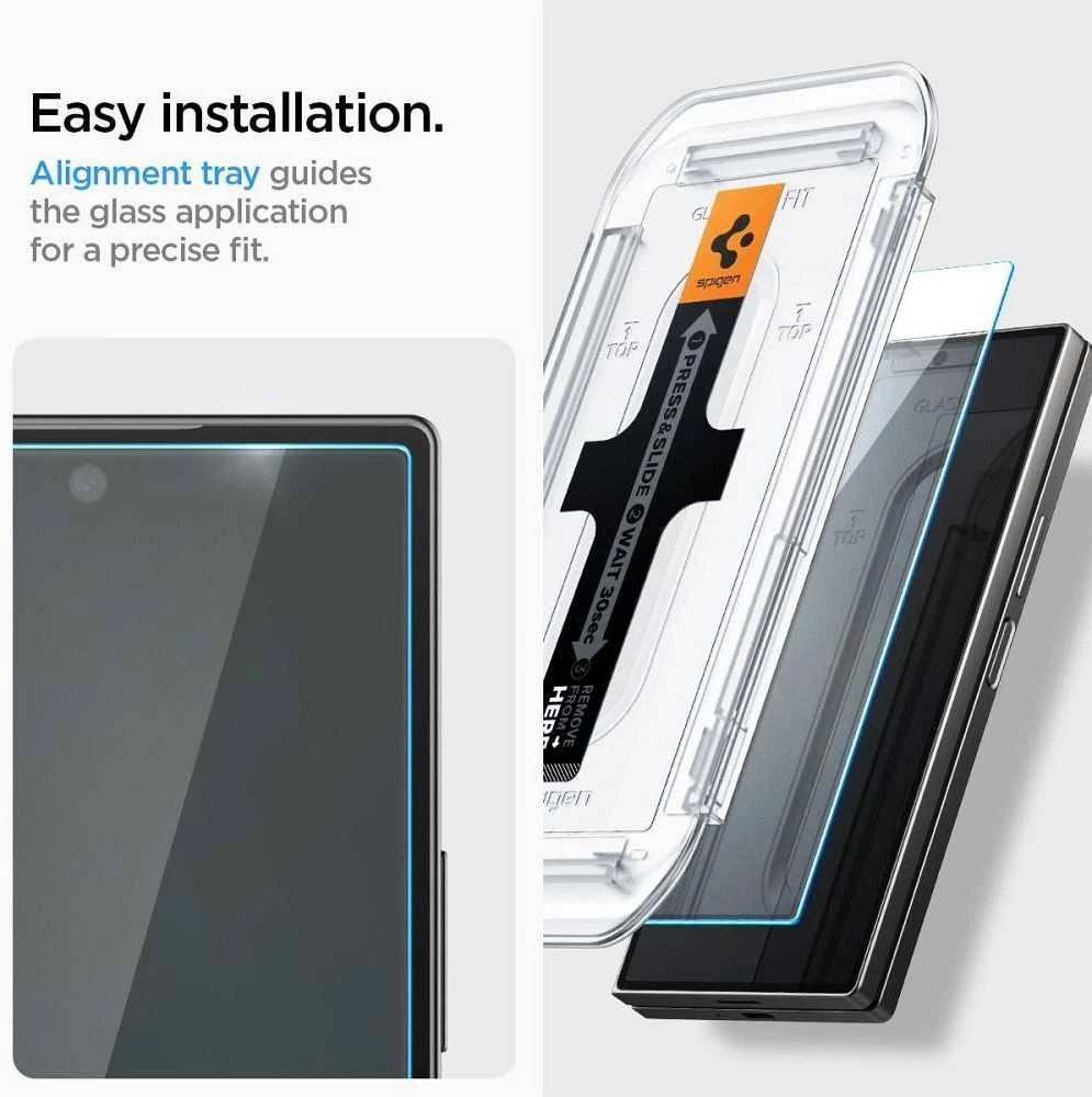 Spigen Glas.TR EZ Fit 2 vnt. – Apsauginis stiklas skirtas Samsung Galaxy Z Fold 6 (2 pieces)