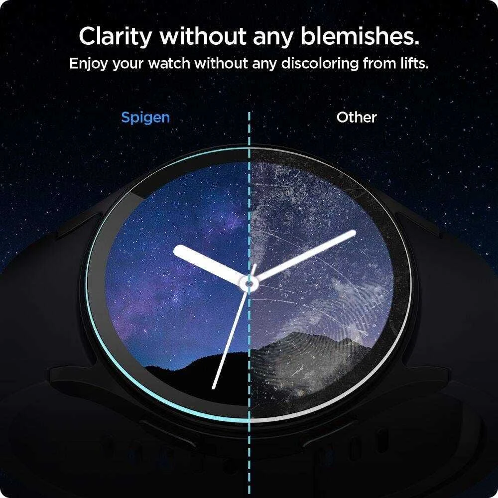 Apsauginis stiklas Samsung Galaxy Watch 7 (40mm) Spigen GLAS.TR ”EZ-FIT” 2-pack Clear