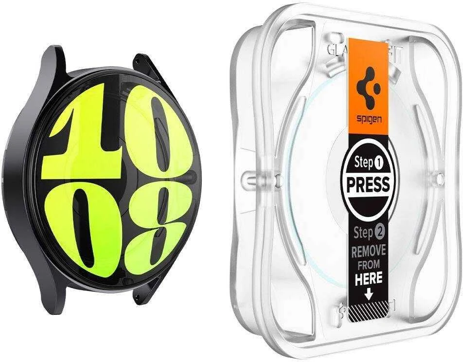 Apsauginis stiklas Samsung Galaxy Watch 7 (40mm) Spigen GLAS.TR ”EZ-FIT” 2-pack Clear