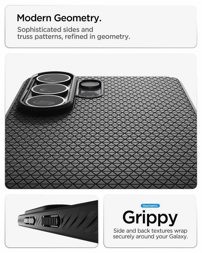 Spigen Liquid Air dėklas skirtas Samsung Galaxy S26 Ultra – juodos spalvos