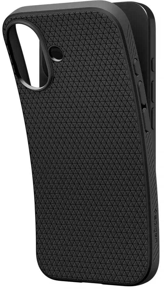 „Spigen Liquid Air“ dėklas, skirtas iPhone 17 – matinis juodas