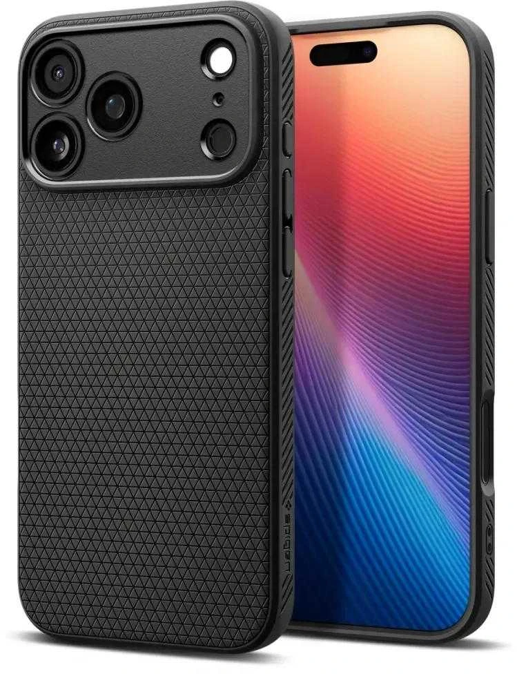 Dėklas Spigen Liquid Air Case for iPhone 17 Pro - Matte Juodas