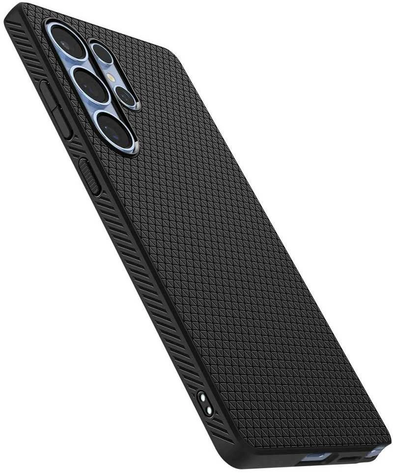 Spigen Liquid Air Samsung Galaxy S25 Ultra – dėklas telefonui juodos spalvos