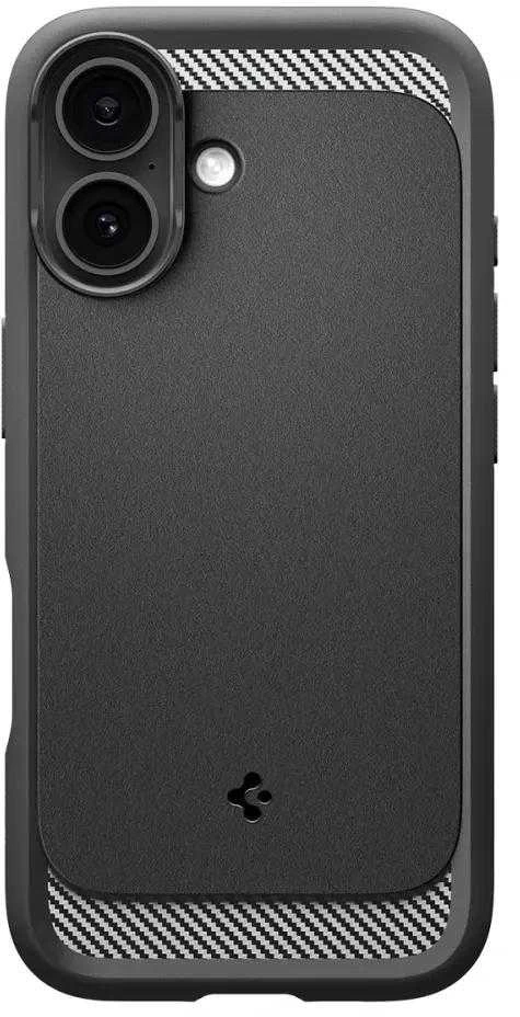 „Spigen Rugged Armor Mag MagSafe“ dėklas, skirtas iPhone 17 – matinis juodas