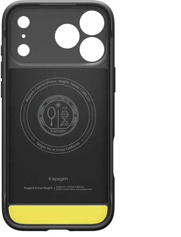 „Spigen Rugged Armor Mag MagSafe“ dėklas, skirtas iPhone 17 Pro Max – matinis juodas