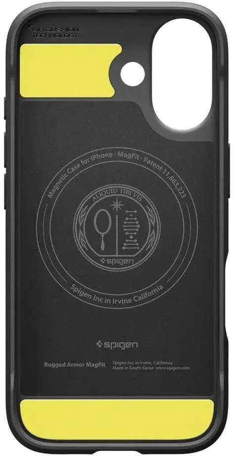 „Spigen Rugged Armor Mag MagSafe“ dėklas, skirtas iPhone 17 – matinis juodas
