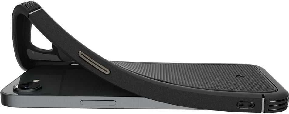 „Spigen Rugged Armor MagSafe“ dėklas, skirtas „iPhone 16e / 17e“ - juodas