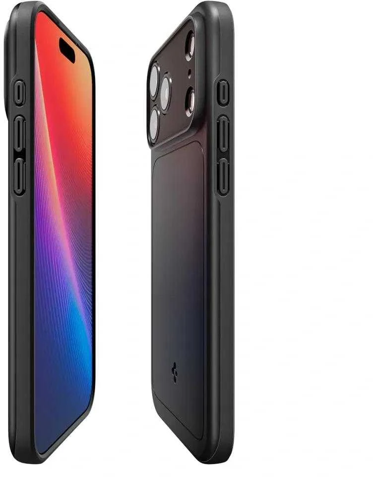 Dėklas Spigen Thin Fit MagSafe, juodas - iPhone 17 Pro Max