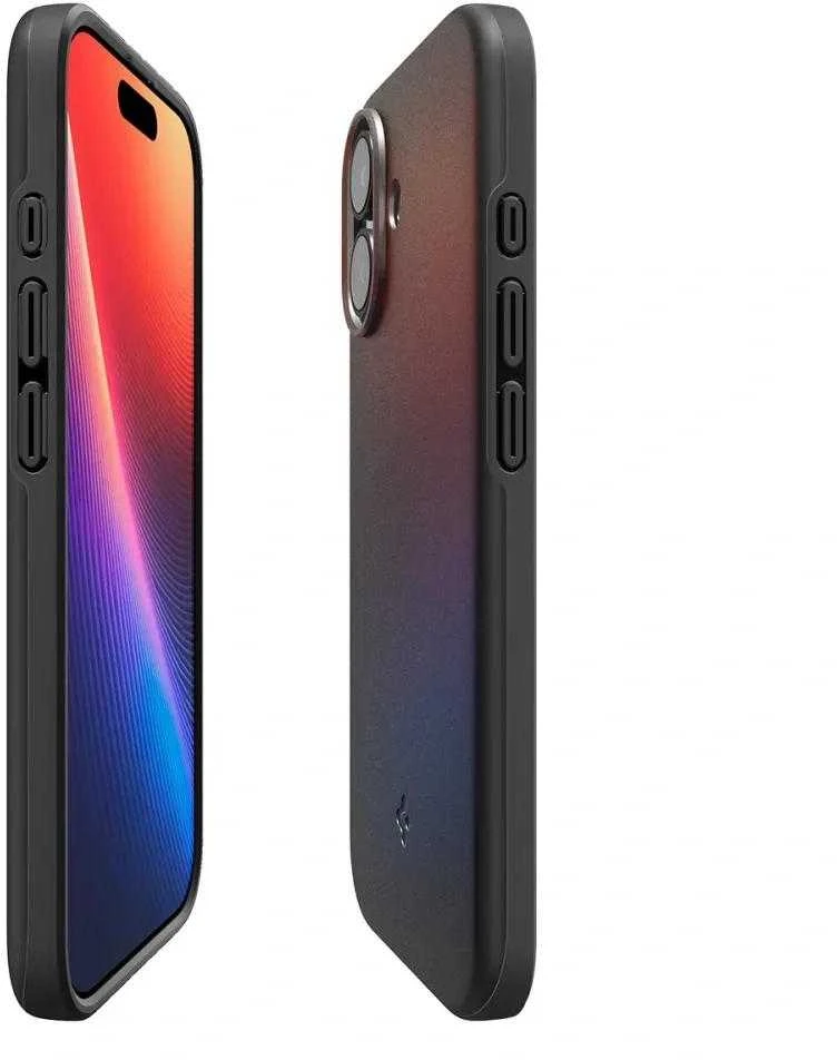 Spigen Thin Fit MagSafe dėklas skirtas Apple iPhone 17 – juodos spalvos
