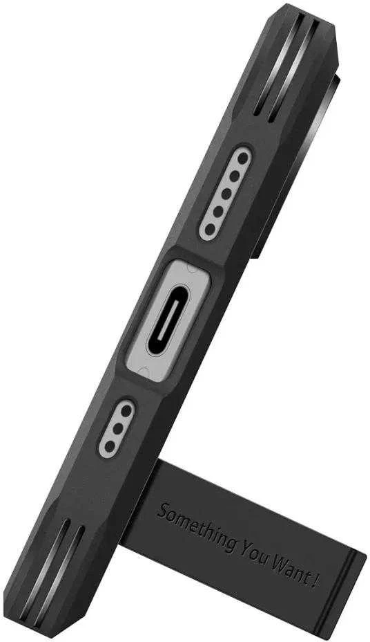 Spigen Tough Armor "T" MagSafe dėklas skirtas Apple iPhone 17 – juodos spalvos