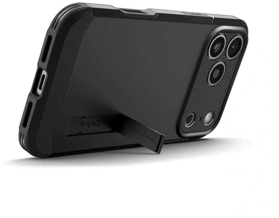 Spigen Tough Armor "T" MagSafe dėklas skirtas Apple iPhone 17 Pro – juodos spalvos